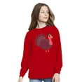 thumbnail image 3 of Awkward Styles Thanksgiving Youth Sweatshirt Pink Turkey Crewneck Tee for Kids, 3 of 5