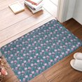 thumbnail image 4 of Rateoe Tulips Flowers Pattern Flannel Door Mat Indoor Outdoor Entrance, Waterproof All-Weather Doormat,Fade Resistant, Low Profile Entryway Mat 16x24in, 4 of 7