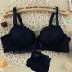 thumbnail image 3 of Conjuntos de sujetador y bragas japonesas, lencería Sexy sin aros, Sujetador de encaje Push Up, conjunto de ropa interior, sujetador y bragas íntimas para mujer, conjunto de copa A B, 3 of 5