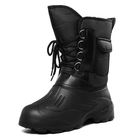 Men Winter Snow Boots Waterproof Insulated Outdoor Hunting Hiking Shoes ...