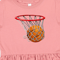 thumbnail image 4 of Inktastic Basketball Swish Girls Toddler Dress, 4 of 5