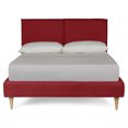 thumbnail image 3 of Base de Cama Matrimonial Makora Luma Rojo Tapizada en Tela Tipo Lino (No Incluye Colchón), 3 of 9