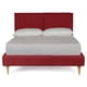 thumbnail image 3 of Base de Cama Matrimonial Makora Luma Rojo Tapizada en Tela Tipo Lino (No Incluye Colchón), 3 of 9
