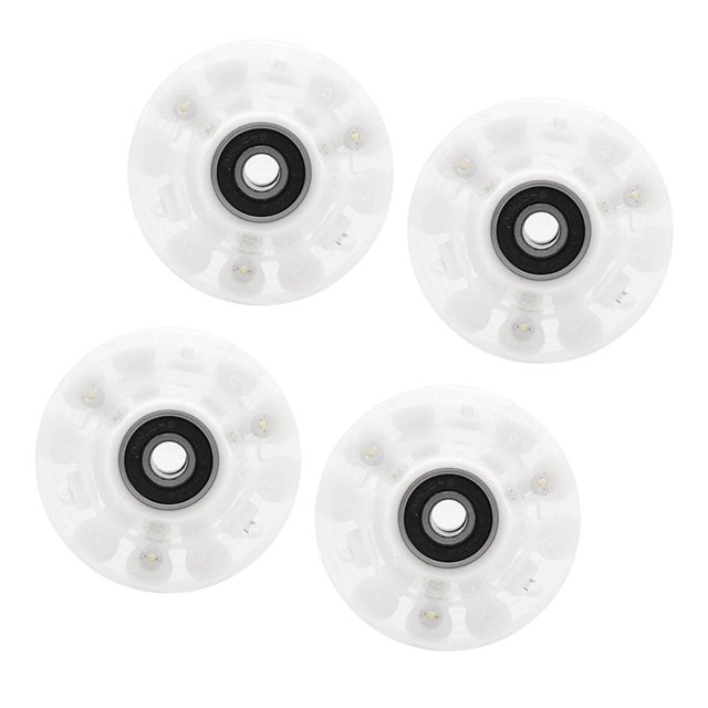 jinwen Roues de Patins à Roulettes Lumineuses Six Lumineuses, Accessoires pour Patins à Roulettes avec Couleurs