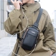 thumbnail image 1 of Motorcycle Bag Password Theft Chest Bag Men's Shoulder Bag Large Capacity Casual Men' Multifunctional Crossbody Bag, 1 of 5