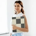 thumbnail image 6 of Checkerboard Pattern 3 Ring Binders 1.5 inch Hardcover File Folders with Interior Pockets A4 Size Organizer for School Office Hospital Set of 2, 6 of 8