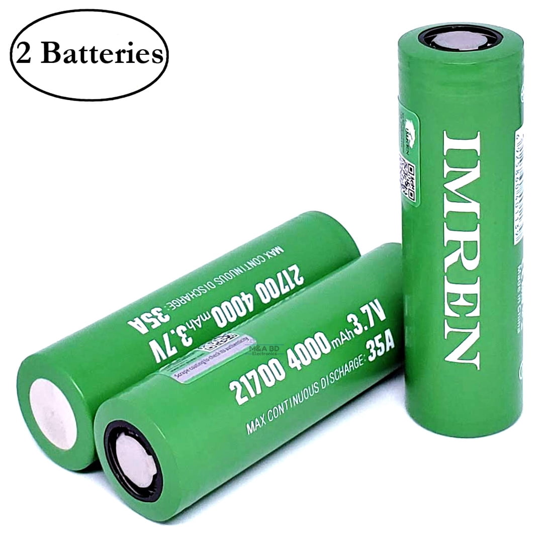 GENUINE Efest 3100mAh 30A 20700 Battery **FREE CASE WITH 2 BATTERIES** 