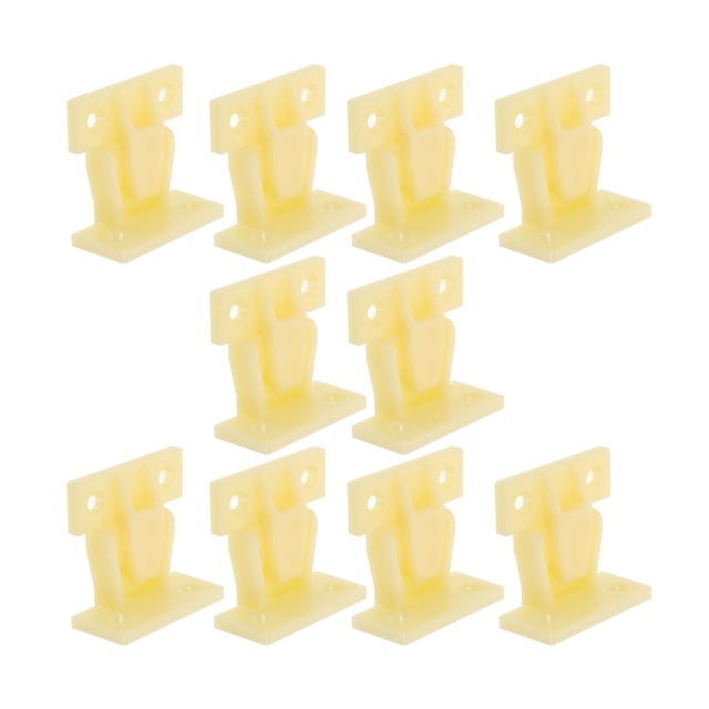 OUNONA 10Pcs Plastic Furniture Connector ABS Plastic Beige Wardrobe Components Home Improvement Fastening