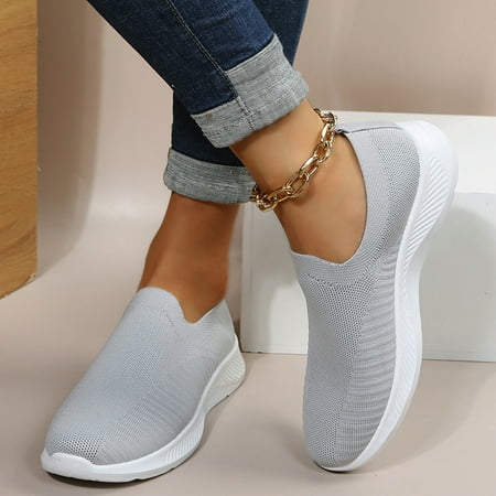 

Quealent Running Shoes Sport Women s Loving Life Memory Foam Fashion Sneaker Gray 9