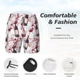 thumbnail image 3 of Daiia Watercolor Wine Mens Swim Trunks Swim Shorts Quick Dry Swim Shorts with Mesh Lining Pockets-Medium, 3 of 9
