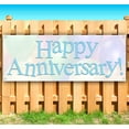 thumbnail image 1 of Happy Anniversary 13 oz Vinyl Banner With Metal Grommets, 1 of 4