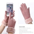 thumbnail image 4 of Guantes cálidos peludos para mujer, manoplas de dedo completo para deportes al aire libre, pantalla, novedad de 2021, 4 of 4