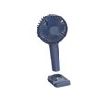 thumbnail image 1 of Billuyoard Ventilador de refrigeración de mano para verano, recargable, 3 velocidades, portátil, para clima cálido, escritorio, manos libres, soporte Accesorios para electrodomésticos Negro Billuyoard HA071819-05B, 1 of 6