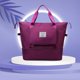 thumbnail image 4 of Bolsa de noche de moda plegable de gran capacidad con bolsillo húmedo y seco (Borgoña) Tmvgtek Para Estrenar, 4 of 6