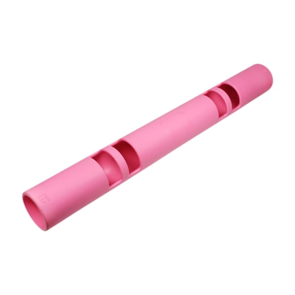 Almencla Fitness Tube with Handles, Portable Training Rubber Weight Bar,Weight Bearing Fitness RUBBER Barrel for Loaded Movement Training 4KG Pink