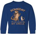 thumbnail image 3 of Inktastic Someday I'll Rock a Beard Like My Uncle-Bearded Dragons Long Sleeve Youth T-Shirt, 3 of 5