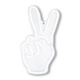 thumbnail image 2 of Bouclair White Peace Sign Neon Light Wall Decor 7.5 X 14.25 in (19.05 X 36.2 cm), 2 of 10