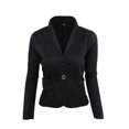 thumbnail image 2 of Langgg Women Cardigan Short Suits Slim Coat?Two Button Long Sleeve Office Lapel Suits Small Blazer, 2 of 4