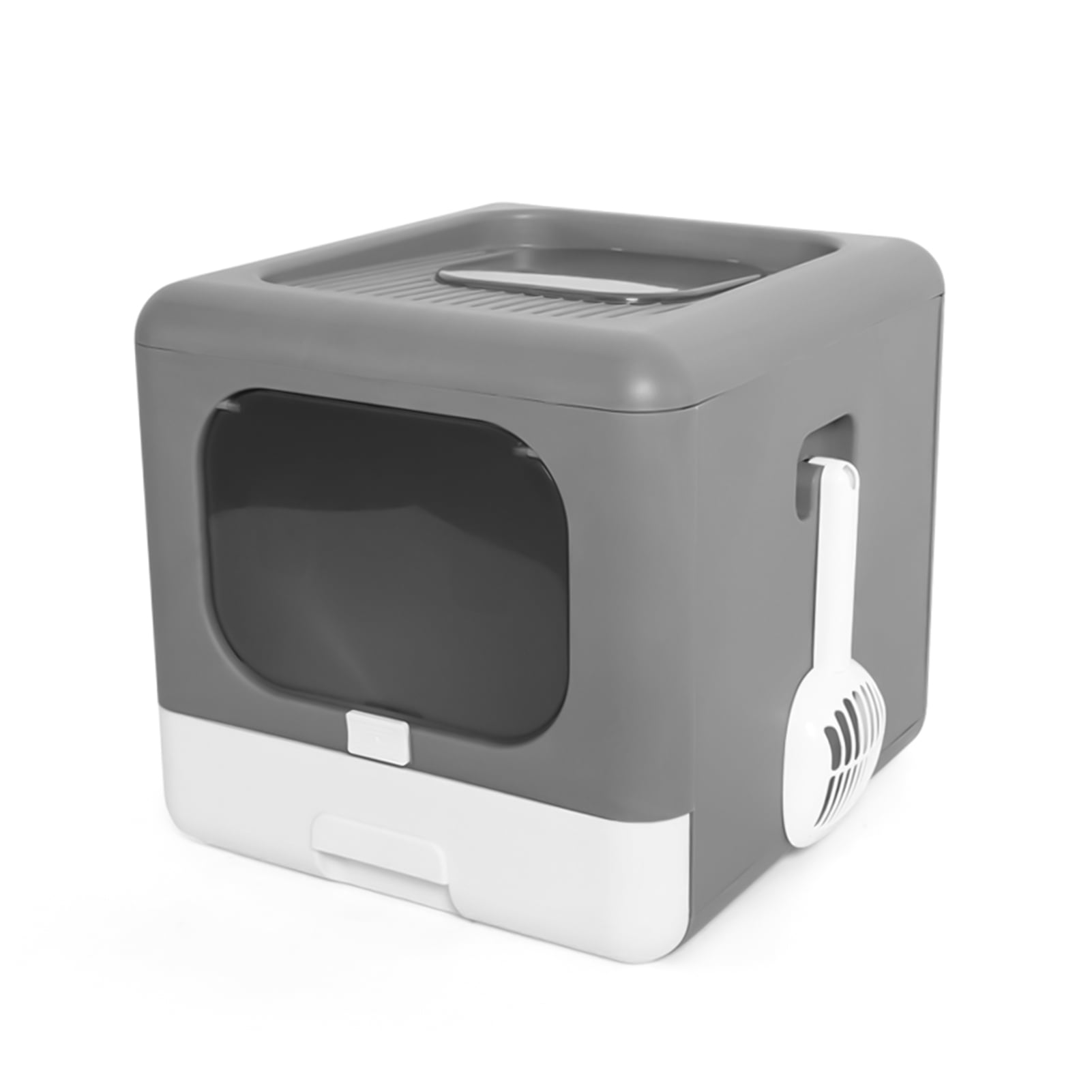 Arealer Portable Foldable Cat Litter Box Large Fully Enclosed Cat Potty