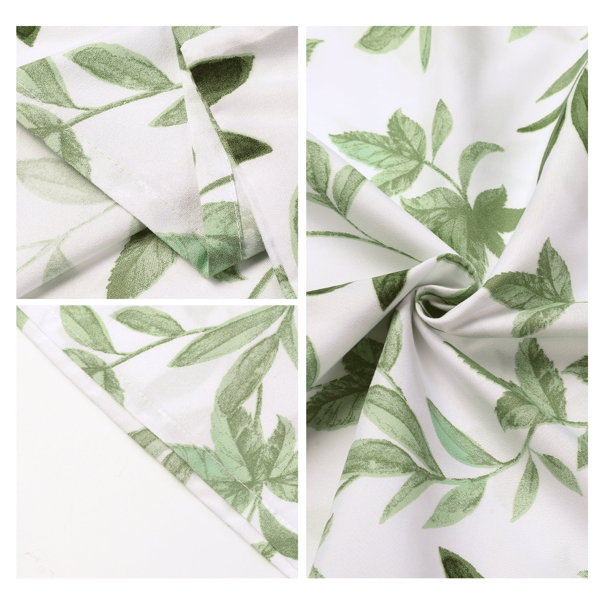 Unique Bargains Pillowcase with Envelope Closure Floral Pillow Cases Queen Emerald Green