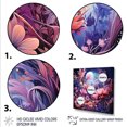 thumbnail image 3 of Designart "Meadow Breeze Pink and Purple Florals Dance" Landscapes Framed Wall Art - Blue Meadow Hallway Framed Wall Art Decor, 3 of 6