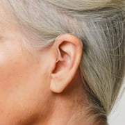 Ceretone FDA-Cleared OTC Behind-the-Ear Hearing Aids, Solid Beige, Rechargeable, Noise Reduction, Clear & Natural Sound