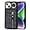 B+Black Leopard, variant on for iPhone 13 Case with Card Holder for Women, for iPhone 13 Phone Case Wallet with Credit Card with Ring Kickstand Zipper Shockproof Slim Stand Case for iPhone13 - Black