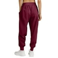 thumbnail image 5 of Ktyne Women's Scrub Bottoms Ultra Soft Stretchy Scrub Pants with Pockets Moisture Wicking Slim Fit Medical Scrub Pants Lightweight Drawstring Running Sweatpants Deep Red S, 5 of 5