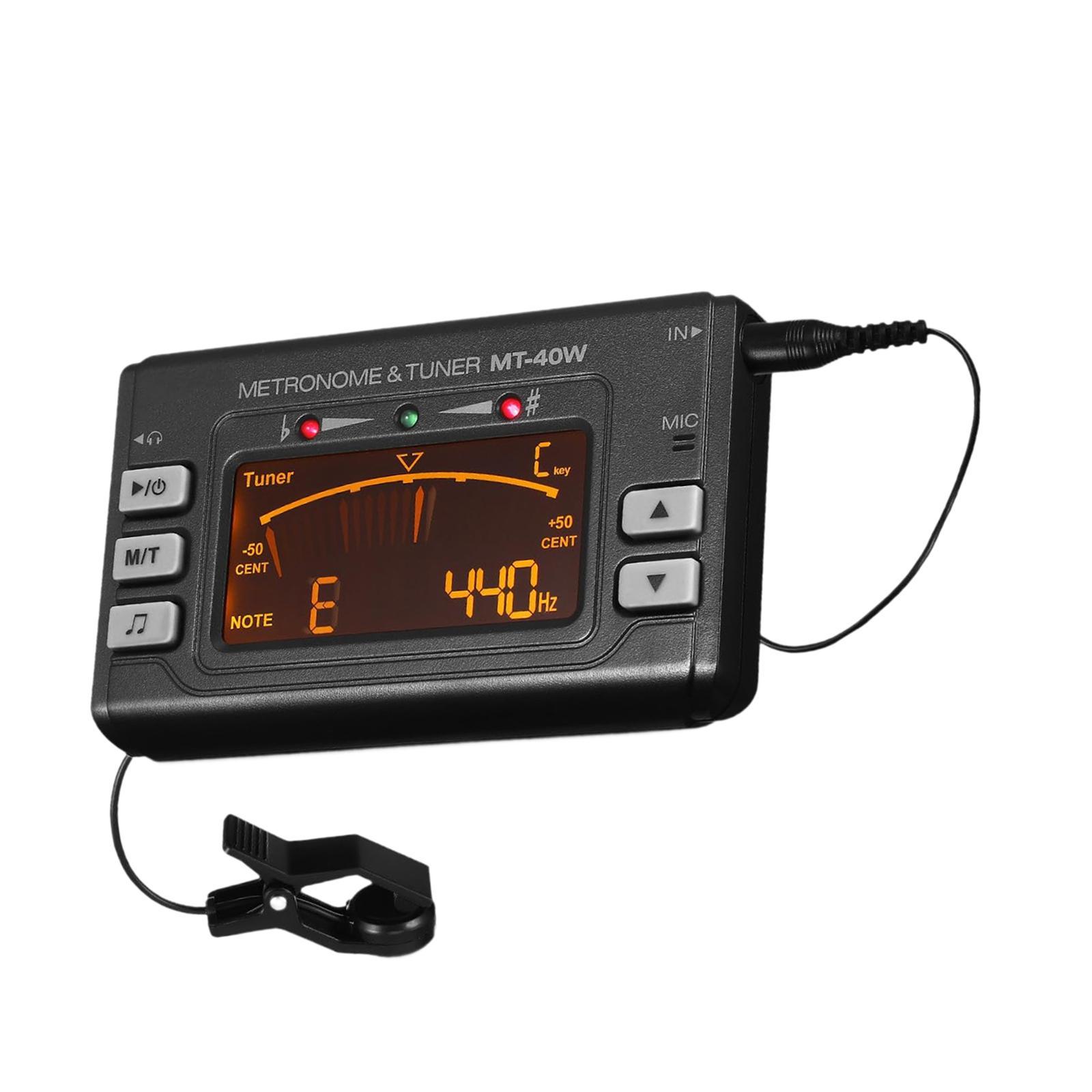Electronic Digital Metronome Tuner Multifunction Accurate Tuning Wide Frequency for Wind Instrument Practice