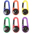 thumbnail image 4 of 24 Pack Carabiner Compasses For Kids Toy Compass Belt Clips School Prizes Party Favors, 4 of 5