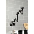 thumbnail image 4 of Kingston Brass KS2105RKZ Wendell Wall Mount Pot Filler Faucet with Knurled Handle, Oil Rubbed Bronze, 4 of 7