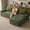 Green, variant on LQLI 104.3" Modular Sectional Sofa,Modern Corduroy Cloud Couch with Cup Holder & Side Pockets,Boneless Couch Upholstered 4-Seater L-Shaped Sofa for Living Room,No Assembly