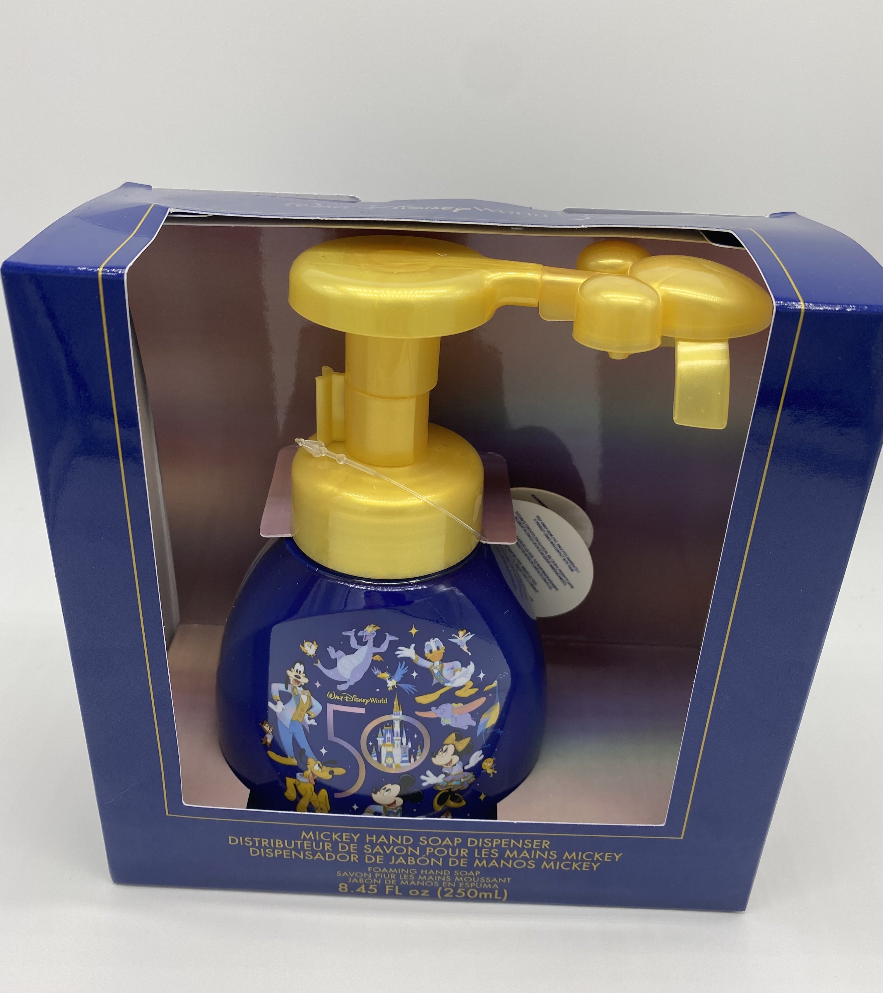 Disney WDW 50th Mickey Shaped Hand Foaming Hand Soap Dispenser New with Box