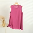 thumbnail image 2 of HADST Women's Plus Size Solid Color Crew Neck Tank Tops 3XL-5XL Summer Sleeveless Casual Shirt Soft & Stretchy Fabric, 2 of 3