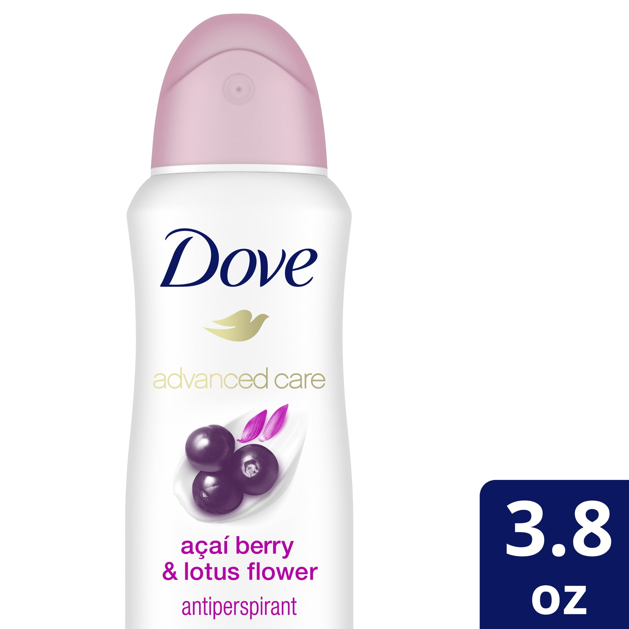 Dove Advanced Care Dry Spray Antiperspirant Deodorant Acai Berry & Lotus Flower, 3.8oz