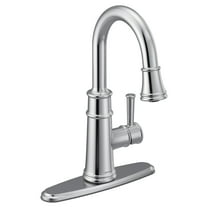 Moen 6260 Belfield One-Handle Pulldown Bar Faucet with Power Clean Featuring Reflex, Chrome
