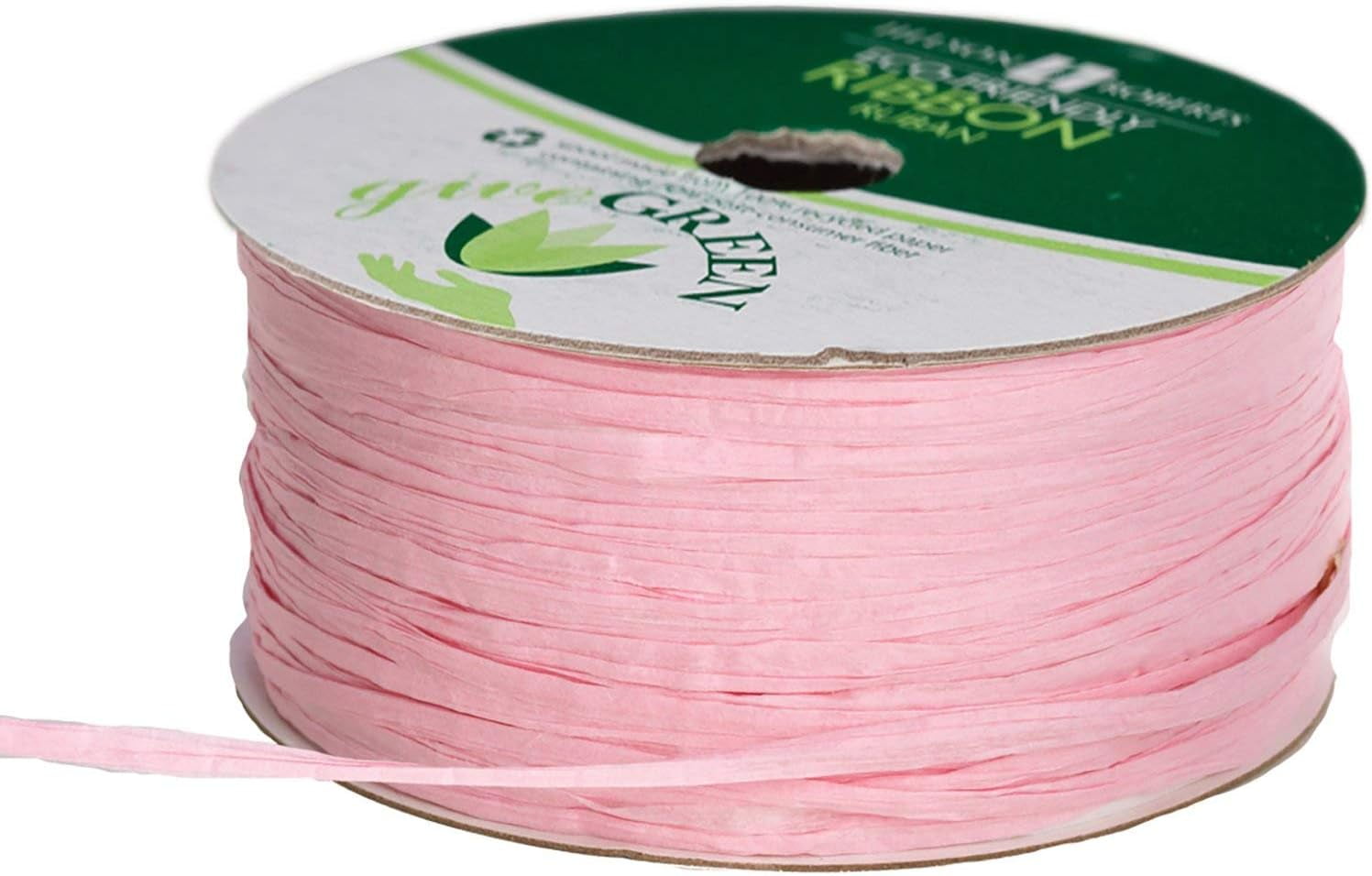 6 Spool-Count 1/4" x 50' Paper Raffia Ribbon Available in 3 Different Assortments, Pretty Pastels