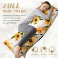 thumbnail image 5 of Easygdp Sunflower 5 Long Body Pillowcase - Super Soft Microfiber Body Pillow Case - Envelope Closure, Cool, Anti-Fading- 20x54 in, 5 of 8