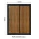 thumbnail image 3 of Ropero Closet Madesa Dallas Plus 2 Puertas Corredizas 4 Cajones Negro/Marrón, 3 of 5