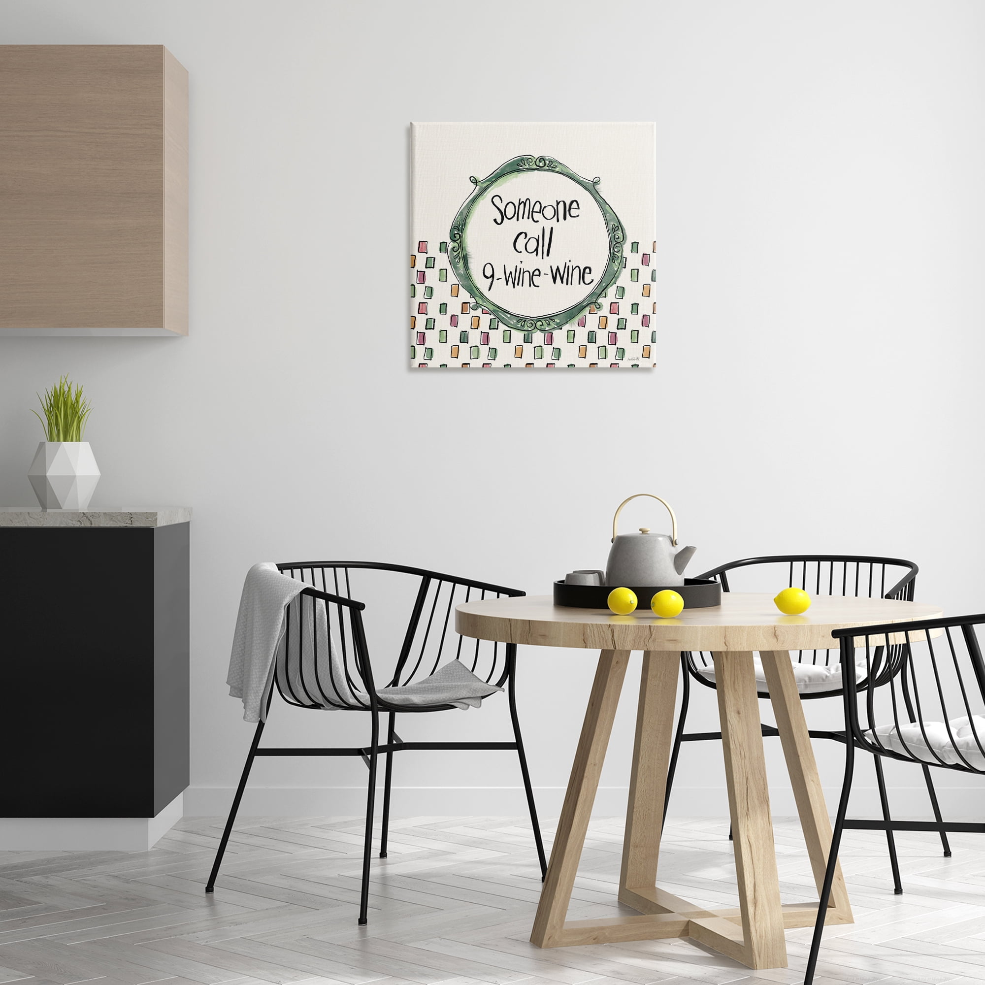 Stupell Industries Funny Wine Sentiment Food & Beverage Painting Wrapped Canvas Art Print Wall Art, 24 x 24