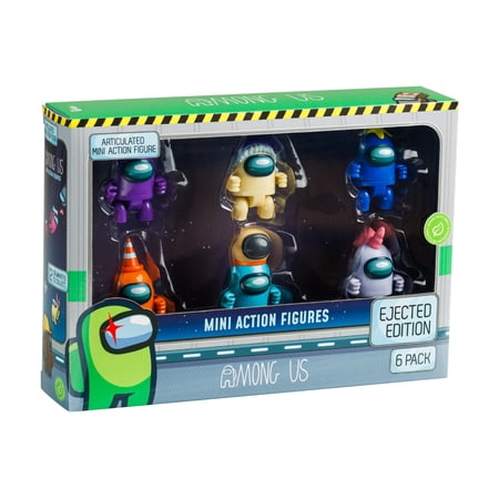 Among Us Articulated Mini Action Figures (6 Pack) in a Deluxe Box