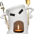 thumbnail image 1 of Yuarrent Fondue de chocolate personalizado con tenedor y 1 cuchara. Mini tazas de cerámica irrompibles, ideales para chocolate. Utensilios de cocina Blanco 19*14*10, 1 of 6