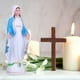 thumbnail image 4 of 3 piezas de estatua de la Virgen María de resina, figura religiosa católica de escritorio, estatua de la Virgen María, decoración, 4 of 6