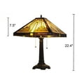 thumbnail image 5 of RADIANCE Goods Tiffany-Style 2 Light Mission Table Lamp 16" Shade, 5 of 5