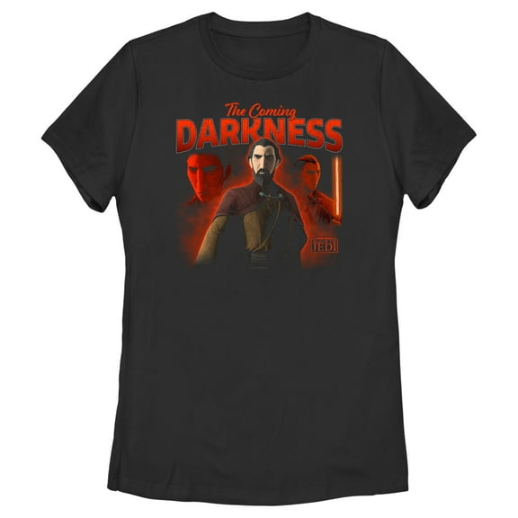 Women's Star Wars: Tales of the Jedi Count Dooku The Coming Darkness Graphic Tee Black Medium