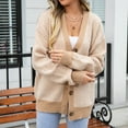 thumbnail image 2 of ShomPort Womens Cardigan Sweaters Fall Open Front Long Sleeve Button down Knitted Cardigans, 2 of 9