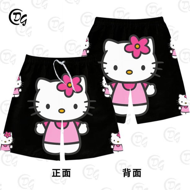 hellokitty Hello Kitty Shorts Children's Summer Loose All-match 3D Printed Couple's Casual Beach Pants