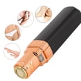 thumbnail image 4 of Mini depiladora eléctrica compacta con forma de lápiz labial para rostro y cuerpo para mujeres, color negro brillante, 4 of 11