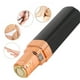 thumbnail image 4 of Mini depiladora eléctrica compacta con forma de lápiz labial para rostro y cuerpo para mujeres, color negro brillante, 4 of 11