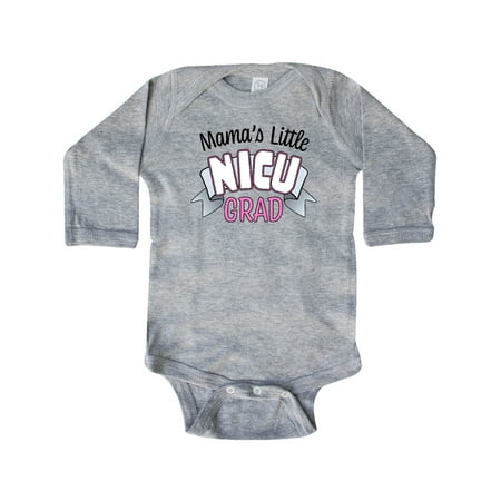 

Inktastic Mama s Little Nicu Grad in Pink with Banner Gift Baby Boy or Baby Girl Long Sleeve Bodysuit